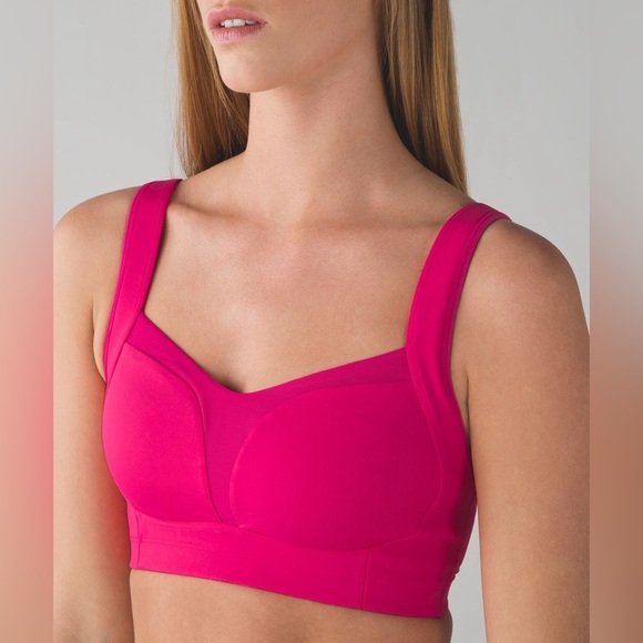 Lululemon💎LIKE NEW💎Ta Ta Tamer III 34D Cup💎Boom Juice Pink💎VINTAGE💎sz 8 - Picture 3 of 16